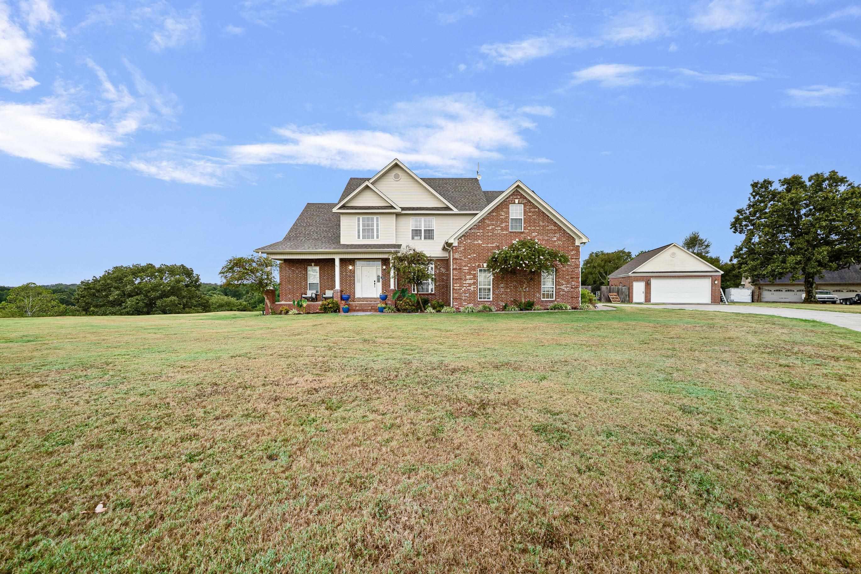 Spacious 5-Bedroom Home with Pool & Acreage in a Desirable Subdivision Discover your dream home in this stunning five-bedroom, three-bath, 3,100 sq. ft. residence set on 2.46 acres at the end of a quiet cul-de-sac. With an ideal two-story layout, this home offers three bedrooms upstairs and two downstairs, providing flexibility and privacy for every lifestyle. The fifth bedroom doubles perfectly as an office for those working from home. Step inside to find large bathrooms, a welcoming dining room, a bright eat-in kitchen, and a spacious laundry room designed with convenience in mind. Outdoors is just as impressive, featuring a 20x36 in-ground swimming pool, covered back porch, and breathtaking viewsāperfect for entertaining or simply relaxing. A detached shop and two-car attached garage add practicality, while the serene acreage provides both privacy and neighborhood appeal. Homes like this in such a desirable subdivision donāt come along often. Donāt miss your chanceāschedule a showing today!