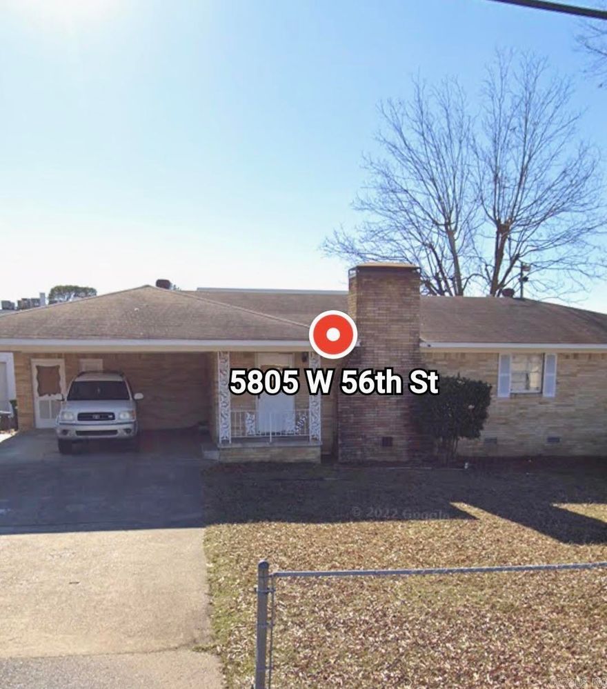 Geyer Springs to 56th home on right Nice remodeled home close to schools and shopping