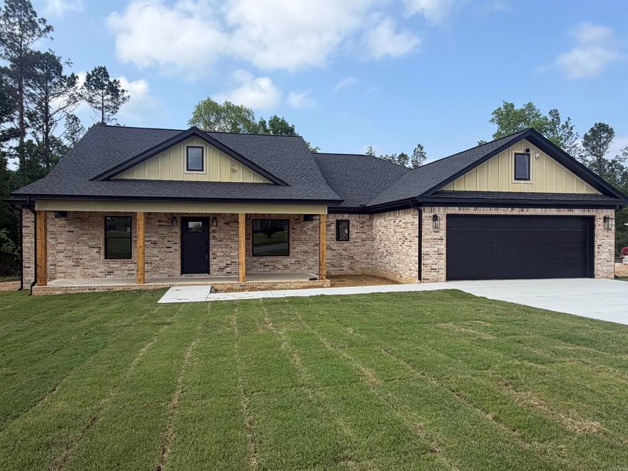 Discover the perfect blend of comfort and privacy with this fully bricked beautiful 4 bedroom, 2 bathroom home situated on 2.30 acres. This home features an open, split floor plan that offers both functionality and style for everyday living. The heart of the home includes a well-appointed kitchen with stainless steel appliances, a gas stove, and a large walk-in pantry- perfect for storage and entertaining. You'll also find a gas fireplace, spacious primary suite complete with his and hers vanities, a large walk-in closet, soaking tub, and walk-in tile shower. When you step outside to the expansive back patio, you'll find peaceful wooded views- ideal for relaxing or hosting family and friends. This property offers the space you want with the features you need!! Don't miss your chance to call it home!! Schedule your showing today!!