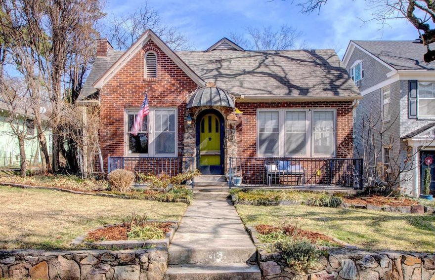 Charming Hillcrest retreat in the sought-after Midland Hills subdivision! This renovated 1927 cottage blends historic character with modern updates, offering approximately 2,250 square feet, 3 bedrooms, and 3 full baths. An updated kitchen opens to spacious living areas, complemented by a cozy sitting room, dedicated office, and a gas fireplace for warmth and ambiance. The expanded primary suite features new windows and added comfort. A fully updated detached studio apartment includes a kitchenette, full bath, and washer/dryer hookups — ideal for guests, rental income, or medical professionals due to the home’s proximity to local hospitals. Enjoy landscaped front and back yards with a peaceful pond and Rain Bird sprinkler system. Major improvements include updated electrical, plumbing, and HVAC since 2010 (bringing the home fully up to code), plus a new sewer line (2017) and water heater (2025). Thoughtfully upgraded while preserving Hillcrest charm, this property offers flexibility, character, and location in one exceptional package.