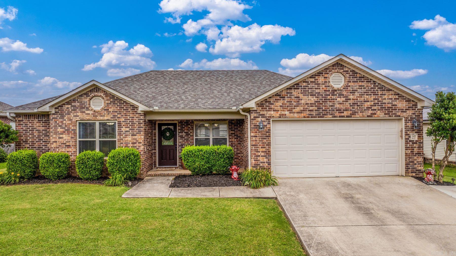 MOVE IN READY!! This Charming Home is the Perfect Choice for First-Time Homebuyers or for Empty Nesters! Excellent Location for both Convenience and Comfort near Ward Central Elementary, Shopping, and Easy Access to the New Cabot Exit. As you Step From the Cozy Front Porch, You are Greeted by a Beautiful Open Family Room with Dining & Kitchen. The Spacious Kitchen features an Island with Ample Counter Space, and a Well Organized Pantry, Making it a Great Space for Cooking and Entertaining. The Large Primary Bedroom Features a Tray Ceiling, Complete with an Ensuite Bathroom Featuring Double Sink Vanity & Large Walk-in Closet. HUGE Double Door Closet in Back Hallway for All the Hard to Store Items. Two Additional Bedrooms on Opposite Side of House feature Good Sized Closets. The Fully Fenced Backyard is Highlighted by a Large Covered Porch, Ideal for Relaxing or Entertaining. The Home also Boasts a New Roof Installed in 2022. RD Eligible.