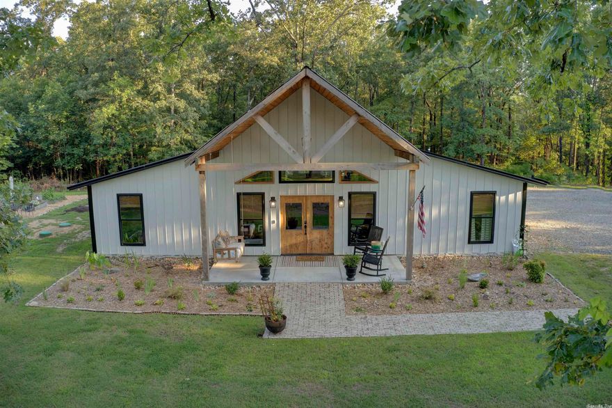 Your very own luxury custom built modern farmhouse with beautiful interior surrounded by gardens, chicken coop, shop and 10 acres! This home includes 4 bedrooms, 2.5 baths, kitchen/dining combo, heated flooring throughout, huge living area and double sided fireplace. Enjoy entertaining on your back patio & firepit and have plenty of room with storage in your 30x30 shop. Seller concessions offered, agents see confidential remarks.