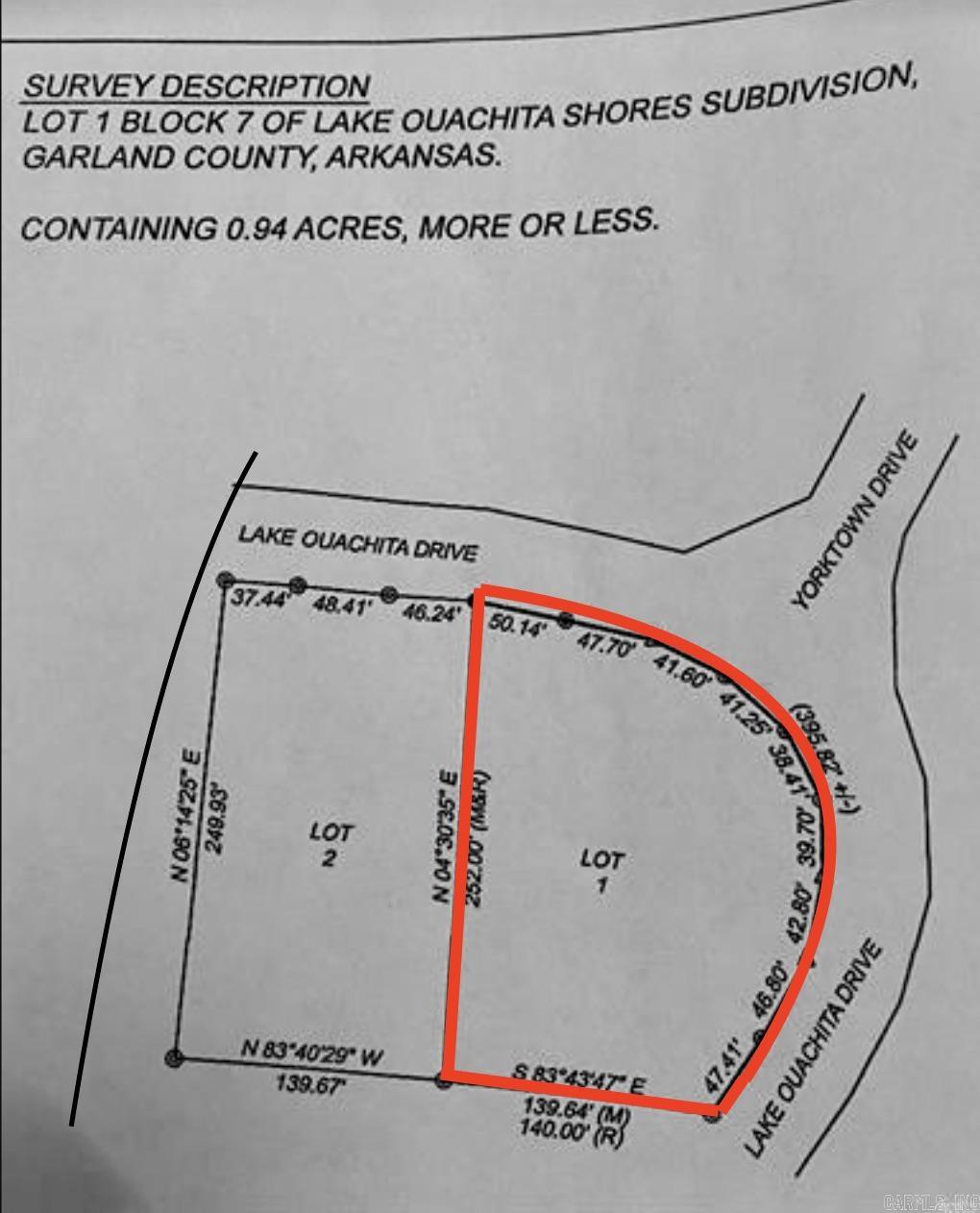 Lake Ouachita Shores - Land