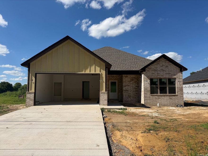 Welcome to this quality-built new construction home in one of Beebe’s newest subdivisions. Offering approximately 1,550 sq. ft., this home is designed with an affordable price point in mind while still delivering the finishes, layout, and craftsmanship buyers are looking for. Features include an open living area, spacious kitchen, split floor plan, tray ceilings, generous storage, and a 2-car garage. Conveniently located near town with easy access to US-67/167, this home is a great opportunity to own brand-new construction in a growing area. Completion details and final finishes to be verified.