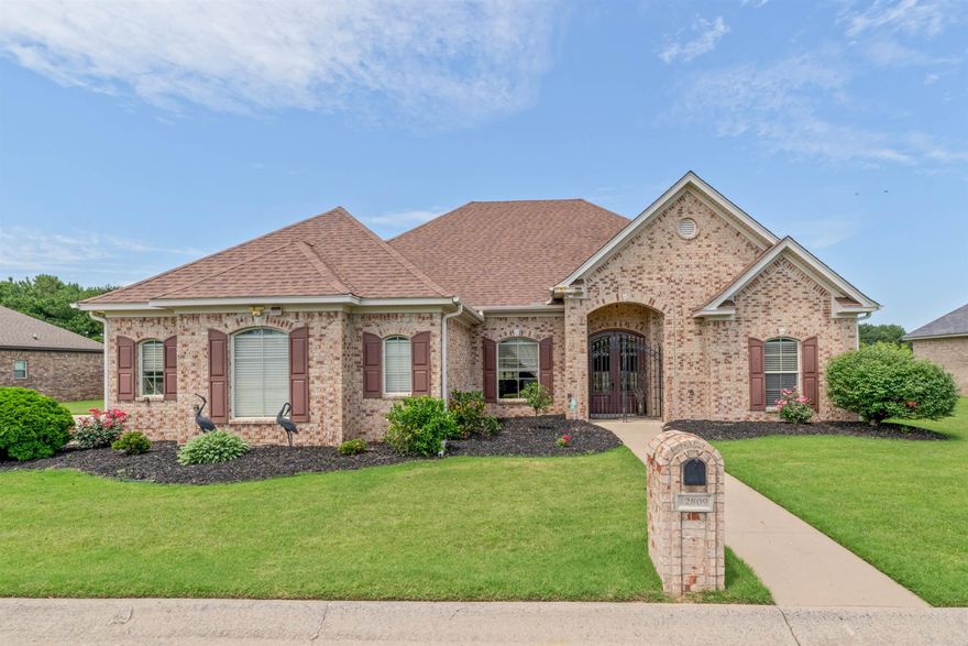 Discover comfort, space, and a unique setting in this beautifully maintained 4-bed, 3-bath home in the Stone Links Addn. With 2,224 sq ft on a 0.34-acre lot, this home features a split-bedroom layout and open floor plan that backs up to a repurposed golf course—now a disc golf course—providing scenic views and recreational green space right outside your door. Textured hardwood floors in a rich dark stain flow through the main living areas, adding rustic charm and timeless appeal. Enjoy surround sound, central HVAC, a screened-in back porch, and a fenced yard with decorative iron detailing. The yard includes an automatic sprinkler system for easy maintenance. The kitchen includes a microwave and refrigerator, and the refrigerator in the garage also conveys. Washer and dryer stay, and the mounted TV stays too. Furniture negotiable. Love the outdoors? A fishing pond is located just two minutes from the backyard—and no worries, the home is not in a flooding area. This home offers peaceful living with convenience to both Little Rock and North Little Rock. First showings to begin on Friday, May 30th at 10:00 AM. No showings will be permitted before that time. Please See Agent Remarks.