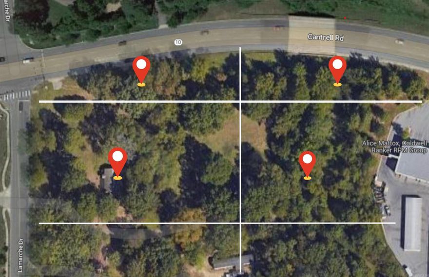 Land is perfect for commercial, residential, or multi family development! Call to discuss. Approx. 400 FT HWY 10 Frontage; 4.11 Acres of land associated within the following address:  16910 and 16924 Taylor Loop RD Little Rock, AR 72223; all land is associated with parcel #'s: 53L0130903601, 53L0130002615, 53L0240011701, and 53L0240001302