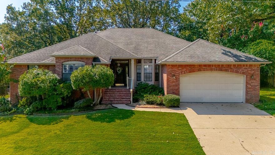 Your search is over! Welcome Home! Walk through the front door & fall in love! Wonderful foyer! Dining Rm! Office!  Big Family Room w/fireplace! Open floorplan w/kitchen! w/wood cabinets! Tall ceilings! Light floods the space! But wait... BIG SUNROOM! Fabulous! Runs across the back of the house and overlooks the back yard! Split floor plan! Huge primary w/spa bath! Separate roomy walk-in shower or take a long soak in the Jacuzzi tub! You will just about get lost in this bathroom! Three bedrooms on the other side w/2 baths!  Newly painted sunroom, office, hallway, bedrooms, bathrooms etc etc! Just about the entire interior! Lots of updates! Deck is ready for all your grilling! The backyard is flat & ready for football playing! Call this one home today! See agent remarks...