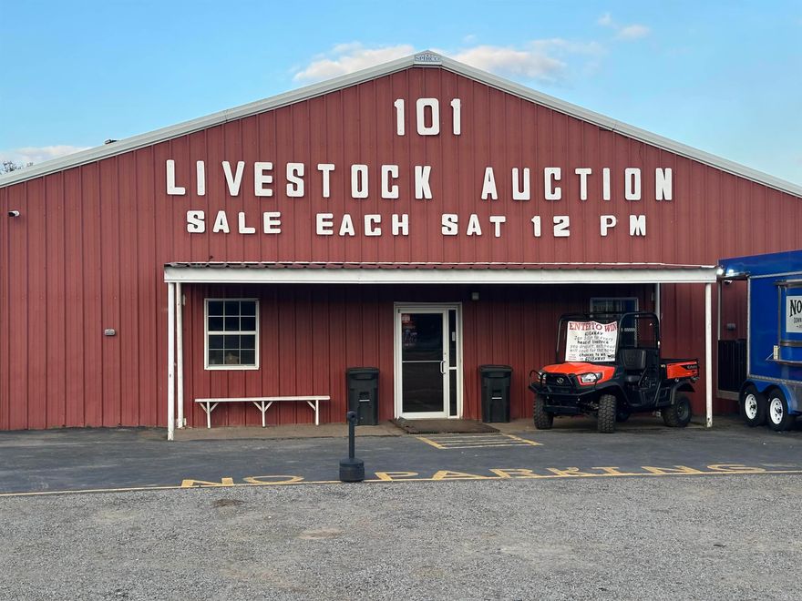 Sold Prior to Entering MLS Prime Commercial Opportunity! Rare opportunity to acquire a well-established, turnkey local livestock auction market with a strong and loyal customer base already in place. This thriving operation is fully equipped and ready to go, featuring newly updated office areas, updated bathrooms, interior scales, all-metal pens throughout, feed and water drinkers, crowding pens, and a complete, efficient layout designed for smooth auction-day flow. With immediate income potential and a proven history of success, this operation places the new owners right in the heart of a strong and growing cattle market. Opportunities like this are few and far between—congratulations to the new owners on securing a premier investment in the agricultural industry!