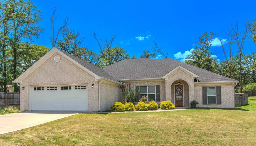 Built in 2021 and still like new, this beautiful home offers 3 bedrooms plus an office with stylish sliding barn doors just off the open living room. The living area features a cozy gas fireplace and flows seamlessly into the kitchen, which includes expanded cabinetry, granite countertops, and a spacious layout perfect for entertaining. The oversized primary suite boasts a walk-in tiled shower and a large walk-in closet. Oversized Guest bathroom and large walk in closets in both guest bedrooms. So much storage throughout the home. Situated on a .46-acre lot with a fully fenced backyard storage building with additional lean-to, there’s plenty of space to enjoy the peaceful, country setting. Conveniently located just 20 minutes from Benton or West Little Rock. See agent remarks.
