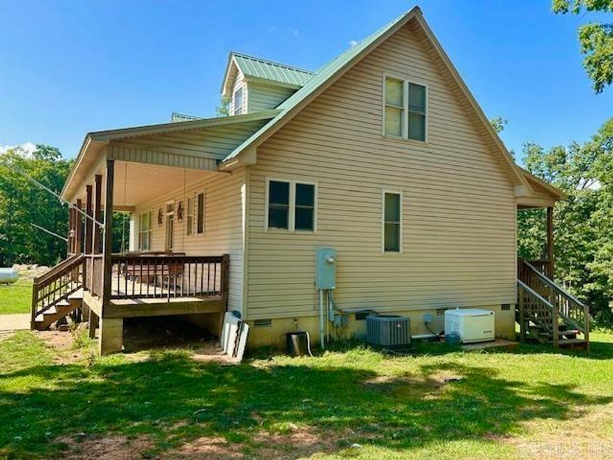 Discover this beautiful 5-bedroom 3.5 bathroom home with 67 stunning acres with over 2,000 sq ft of living space, lots of storage and a pantry.  Enjoy breathtaking mountain views all year. Sit on the front or back porch and drink some coffee and watch the wildlife.This home has it all. This well-maintained home features a backup generator for peace of mind, making it ideal for a full time family residence or farm. You can hunt and there is a pond and lots of wildlife including deer and turkey. Gorgeous pastures, mature woods, and room to roam set the stage for your country life. Home can be purchased with less acreage See MLS #25039258. Property is not far from local Country stores as well as a Dollar General and a cute little diner with great food in Fox and Timbo. Mountain View is only about 25-30 minutes away and is known for its awesome festivals and is considered The Folk Music Capital of the world. Call today to see this listing for yourself.