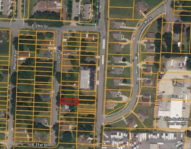 Residential lot for sale in the downtown Little Rock area. Seller does not have a survey