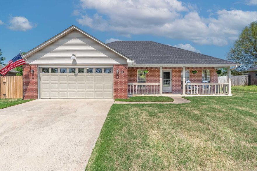 Welcome to 83 Donna Kay Drive in Greenbrier. This charming brick home is a 3 bedroom, 2 bath, recently updated home on a quarter acre lot. This stunning home has a spacious covered front porch & a large covered back porch. There is plenty of room for entertaining. This property comes with a 2 car garage, a 14x10 workshop with electricity & built in’s. There’s also a storage shed with a fenced in dog run; as well as, a completely fenced in backyard with a 6ft wooden privacy fence. There are gutters, window blinds, security cameras & a ring doorbell. There’s even a smart thermostat & fiber optic high speed internet! This home has an open floor plan with lots of natural light. New gas range & microwave in 2025. New sliding door with a screen & a new garage screen door in 2024. New granite kitchen island, new can lights, new patio rollup shade, new HVAC unit, all new paint & all new flooring in 2023. Roof approximately 13 yrs old based on previous owners. Refrigerator, washer/dryer coneys with the house as well as the kitchen pantry. Other items for sale are the couch, dinning room table & chairs, fireplace TV stand storage and much more! Greenbrier High School. Agents see remarks.