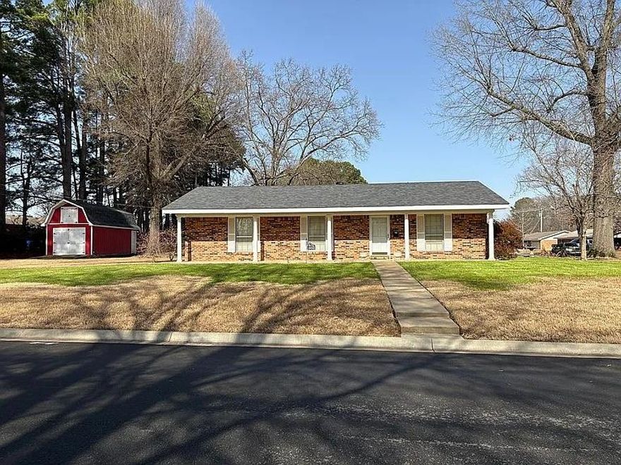 Sold before listing, 3BR 2BA home with a covered patio.  A large yard on a corner lot with storage building.