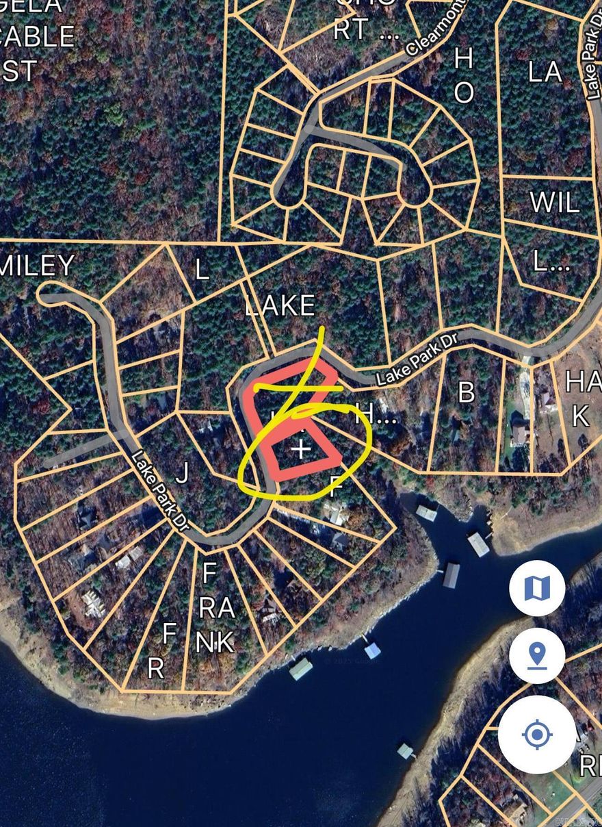 Lakefront Lot less than a 1/2 mile to Circle Acres concrete Boat ramp with parking spaces for boats & trailers. Septic Permit & Survey online under "DOCS".  ALSO, 90+ miles of ATV trails up the road.  No mobiles allowed. Majority of the homes are weekenders in the area & a few full time as well.Only 7.6 miles to the town of Greers Ferry, only 3.4 miles to Indian Hills Golf Course, & FFB also has miles of Mountain Bike Trails .