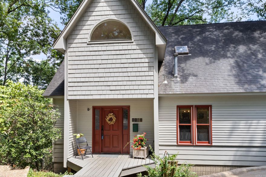 -Fabled Foxcroft-Nestled among the trees in Foxcroft this is a very special home. Built by a local architect for his own family he implemented elements of design that compliment both the bungalow style and a tree house. This house exudes the peace and calm feeling you find in nature by offering decks and large windows overlooking a wooded valley. Inside you will find a split floor plan that offers the primary bedroom privacy on the top level and a second living room and two large bedrooms on the bottom floor. This home gives you the space you have been looking for.  The neighborhood is one of the most popular in town due to its location and its proximity to the Little Rock Racquet Club.