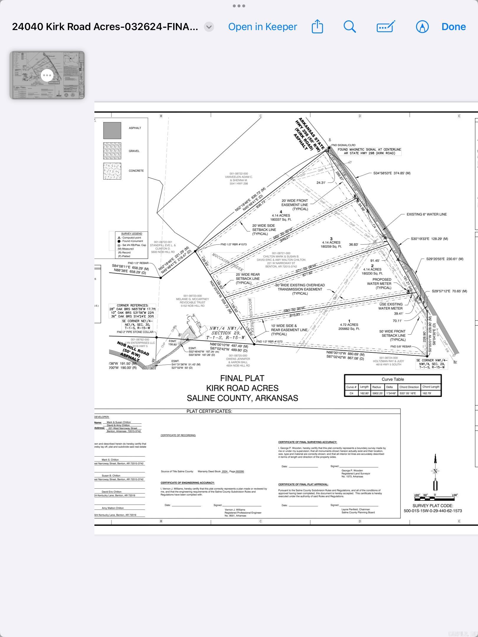 Over 4 acres cleared with a creek running thru the back. Easy access to Hwy 5
