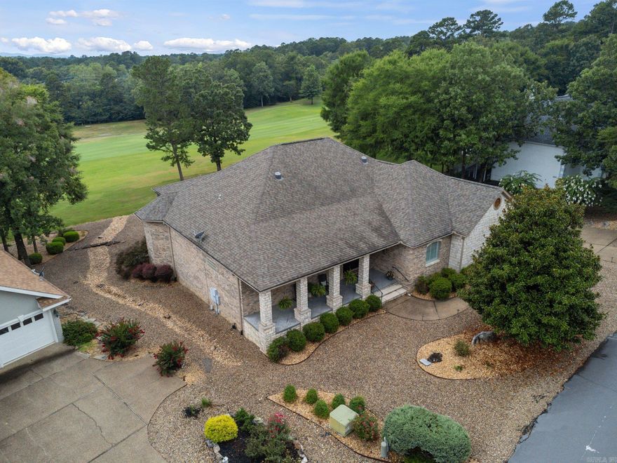 This incredible home is located in Diamante, the only private country club in Hot Springs Village.  Move-in ready, one level home, featuring a chef's kitchen that includes a 48" Viking gas cooktop, volume ceilings, fireplace, beautiful hardwood floors, a wet bar, and a spectacular sunroom. The primary suite is spacious, comfortable and functional! A buried propane tank, two HVAC units installed 2019, water heaters installed in 2018 and 2022, roof in 2018. Best of all are the gorgeous views of Diamante #13 green from the sunroom and deck. Don't miss a chance to live out your dream in Hot Springs Village, showcasing the best of Arkansas' natural beauty in North America's largest gated community. Agents see remarks!