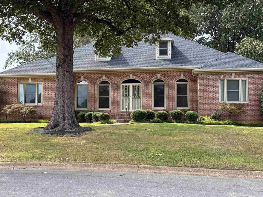 Welcome to 1011 Rolling Forest Drive, a traditional 4-bedroom, 3-bathroom home in the beautiful Rossland Hill subdivision. With its arched windows, double-door entry, and transom detail, this home offers timeless curb appeal. The private backyard features stone walkways, multiple flower beds, seating areas, and a wood privacy fence. A Rain Bird sprinkler system makes lawn care easy, keeping the grounds lush year-round. Recent updates include a roof replaced within the last 14 months, plus HVAC and water heater less than 6 years old for peace of mind. Inside, the spacious floorplan includes a primary suite with a sitting area, patio access, walk-in closet, and large bath. Bedrooms 2 and 3 share a Jack-and-Jill bath with abundant natural light, while the oversized 4th bedroom has its own private bath on the opposite side of the home. This well-maintained property blends classic style with thoughtful updates—schedule your private tour today!