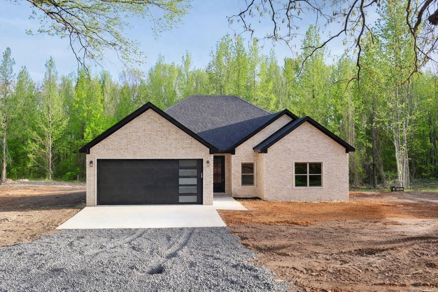 Check out this beautiful new construction just outside of Cabot! Featuring 3 bedrooms, 2 bathrooms, an open floor plan, and a roomy kitchen with a large pantry, this home is designed for comfortable living. The tile walk-in shower adds a stylish touch, and out back you’ll enjoy peaceful views of natural foliage—all while being just minutes from town and right off Highway 5.