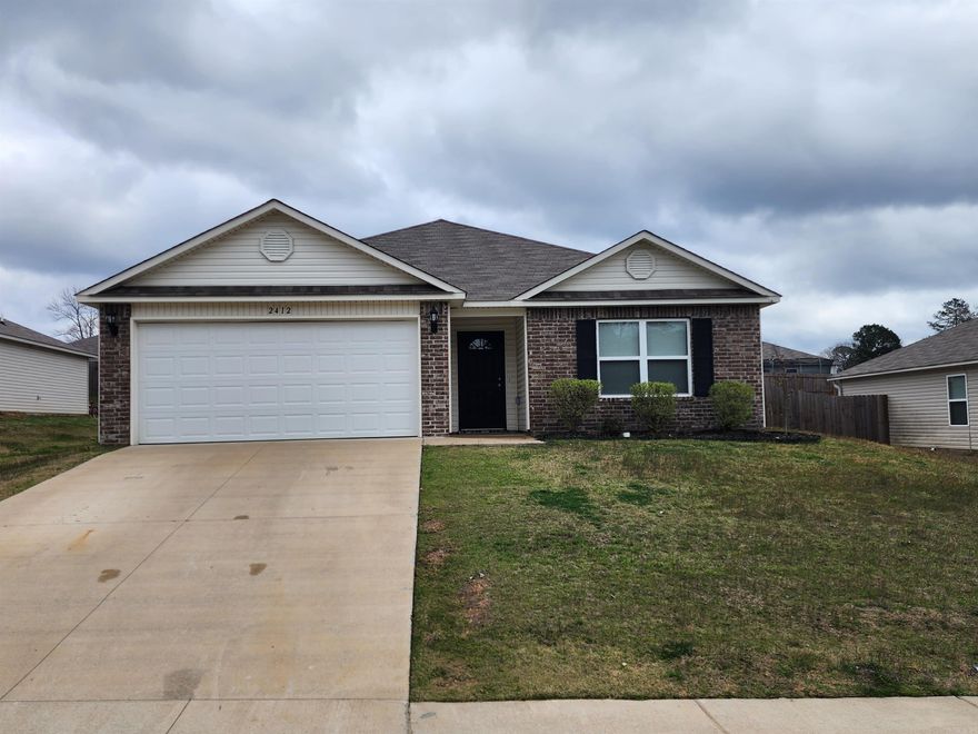 Welcome to 2412 Kenneth Drive in Benton, AR! This charming home features 3 bedrooms and 2 bathrooms, perfect for those looking for a cozy space to call their own. With a 2-car garage, you'll have plenty of room for parking and storage. Located in a Cul de sac, this home offers a peaceful and private setting. Situated in a great school district, this home is ideal for those seeking a quality education for their children. Don't miss out on the opportunity to make this house your home!