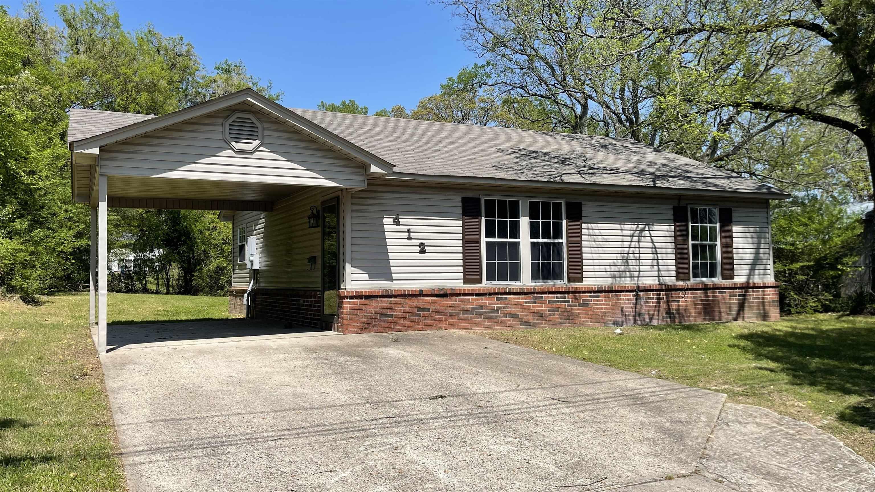 Lots of updates on this house! New roof in 2024 and new central heat and air as well as new shutters, new paint on front and back doors, new vanity, and new doorknobs. This house looks great! You and your family will enjoy the large backyard. Just minutes from downtown and schools. Come take a look today.