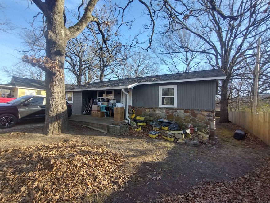 Nice home 3 bedroom 2 bathroom in town privacy fence on one side small low maintenance yard  make a great first home recent remodel the storage shed doesn't convey.