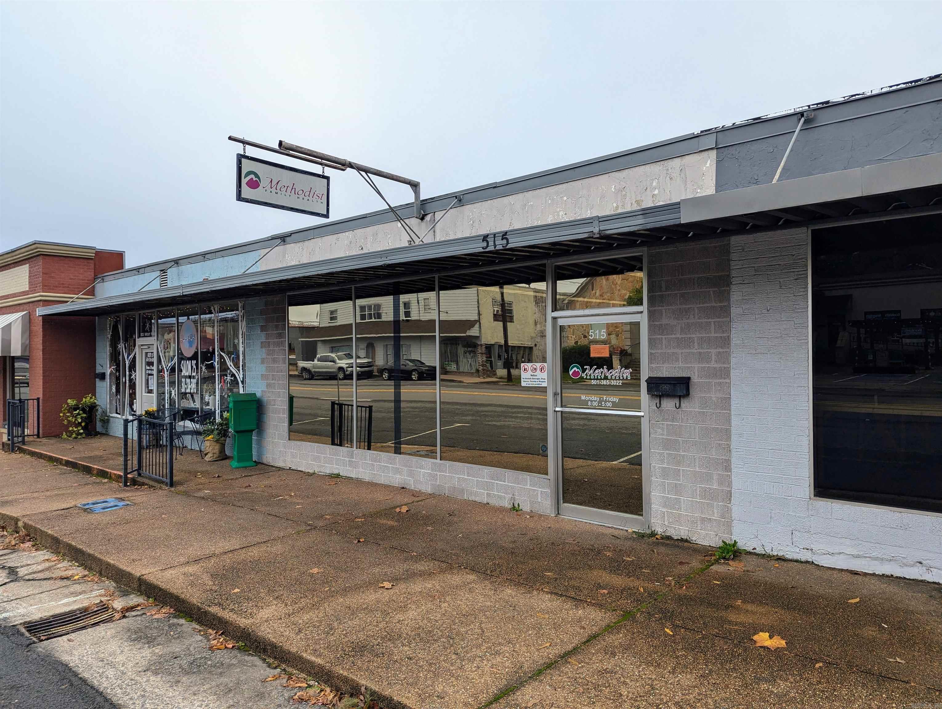 Clean and efficient office building on Main Street. This 1500 SF building features four offices, a bright waiting room, a reception desk with privacy window, two bathrooms and a storage area. High traffic count and close to everything. Very good value!