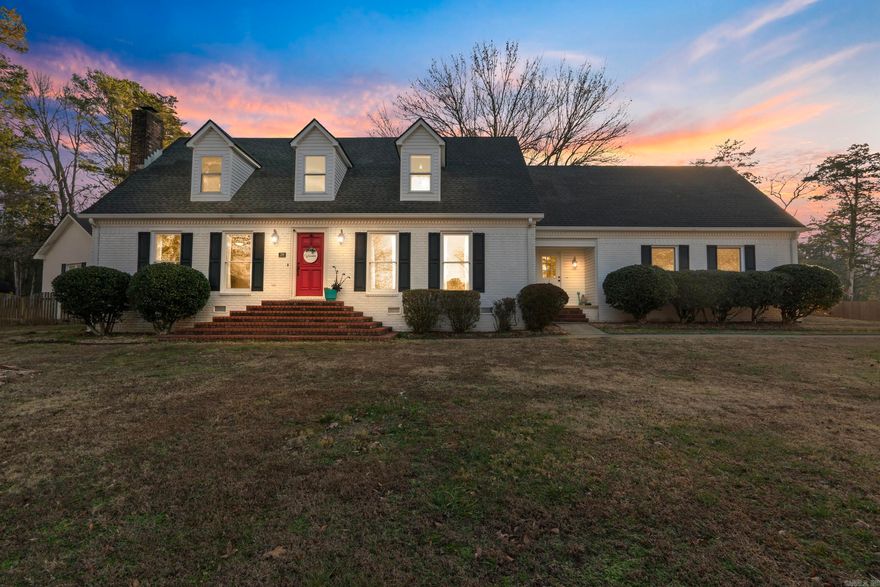 Stunning executive estate in the highly desirable River Oaks neighborhood in Russellville. From the hardwood floors in the living areas to the marble countertops in the chef's kitchen, this home exudes character.  There's tons of natural light throughout the home that always makes it feel welcoming, even on cloudy days. The downstairs features the living room, dining room, kitchen, kid's playroom, sunroom, an executive office, laundry room, mudroom, half bath for guests, and the large primary suite. The primary suite is situated in its own wing, and feels secluded.  You can reach the upstairs from two distinct staircases. Upstairs features 3 bedrooms, 2 full baths, and a large bonus room. The oversized bedrooms have tons of square footage. One of the upstairs bedrooms has it's own private bathroom, and serves as a secondary suite. The backyard has tons of room for you and your family, including an awesome patio for entertaining, a storage building, and small shop. The River Oaks neighborhood is one of the premier and most sought after neighborhoods in Russellville. Easy access to nature at Lake Dardanelle State Park and Mount Nebo State Park. Schedule your private showing today!