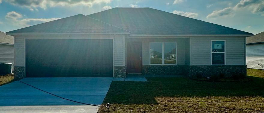 The beautiful  Coleman plan is full of curb appeal with its welcoming covered front porch and front yard landscaping. Featuring 3 bedrooms and 2 bathrooms, the RC Coleman plan offers a practical and comfortable living space. Multiple bedrooms provide flexibility for your family, guests, or even a home office. The large living room allows for a spacious area for relaxation, entertainment, and family gatherings. Learn more about this home today!  **SEE SHOWING REMARKS & AGENT REMARKS FOR IMPORTANT INFORMATION**