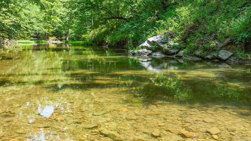 COME COOL OFF IN THE YEAR- ROUND CREEK WITH GREAT SWIMMING!! Serene private setting! CUSTOM UPDATED home..7 beautiful acres..  Wildlife & vegetation galore. Neighborhood properties are well-maintained & pride of ownership abounds! 3bedroom 2.5 bath with den, office, separate dining room, & 2.5 car garage. Pergo luxury laminate & tile throughout. New roof in 2016 with lifetime warranty. Just a couple miles from the Cortez Gate of Hot Springs Village! Get a membership lot & enjoy the best of both! 1 year Home Warranty included! ADDITIONAL ACREAGE WITH BEAUTIFUL FIELDS AND POND AVAILABLE FOR PURCHASE FROM ADJOINING NEIGHBOR!