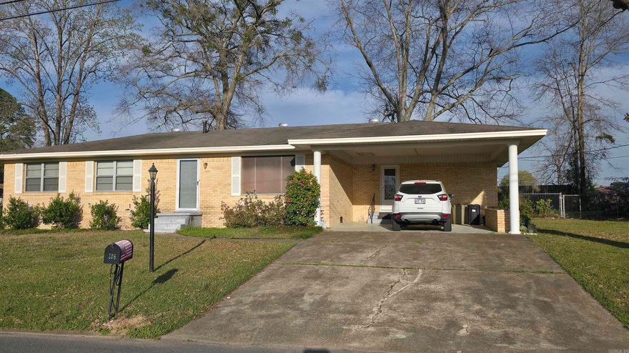 NEAT AS A PIN! 3 BR/2BA beige brick with 1528 sq ft. You will have everything you need with 2 living areas, brick fireplace, nice size kitchen, covered patio out back with fenced in back yard and storage building. Super handy to shopping, schools, and area amenities! Call today!