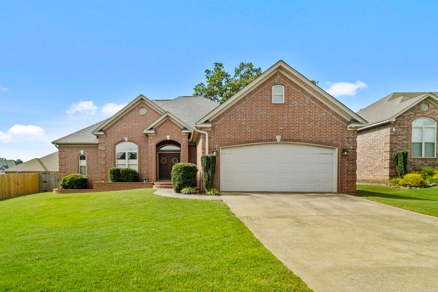 Wonderful home with so many extras! Enter into the open living, dining, kitchen and look out onto the covered deck and fabulous above ground swimming pool! The kitchen boats beautiful cream colored cabinetry and quartz counters with a tile backsplash. The living room is home to a fireplace with gas logs and stacked rock surround. The primary bedroom is located away from the other bedrooms and has the best walk in closet! The divider in the middle houses 50+ pairs of shoes!!! The ensuite bath is spacious with a tile shower and separate whirlpool tub. The 3 guest rooms are of ample size and share a standard hall bath with tub/shower insert. The all brick exterior requires little maintenance and the covered patio makes for great shade in the backyard which has a new fence! The above ground pool is 4 years old. The roof is 3-4 years old and the AC and tankless water heater were replaced in 2023. Agents see remarks.