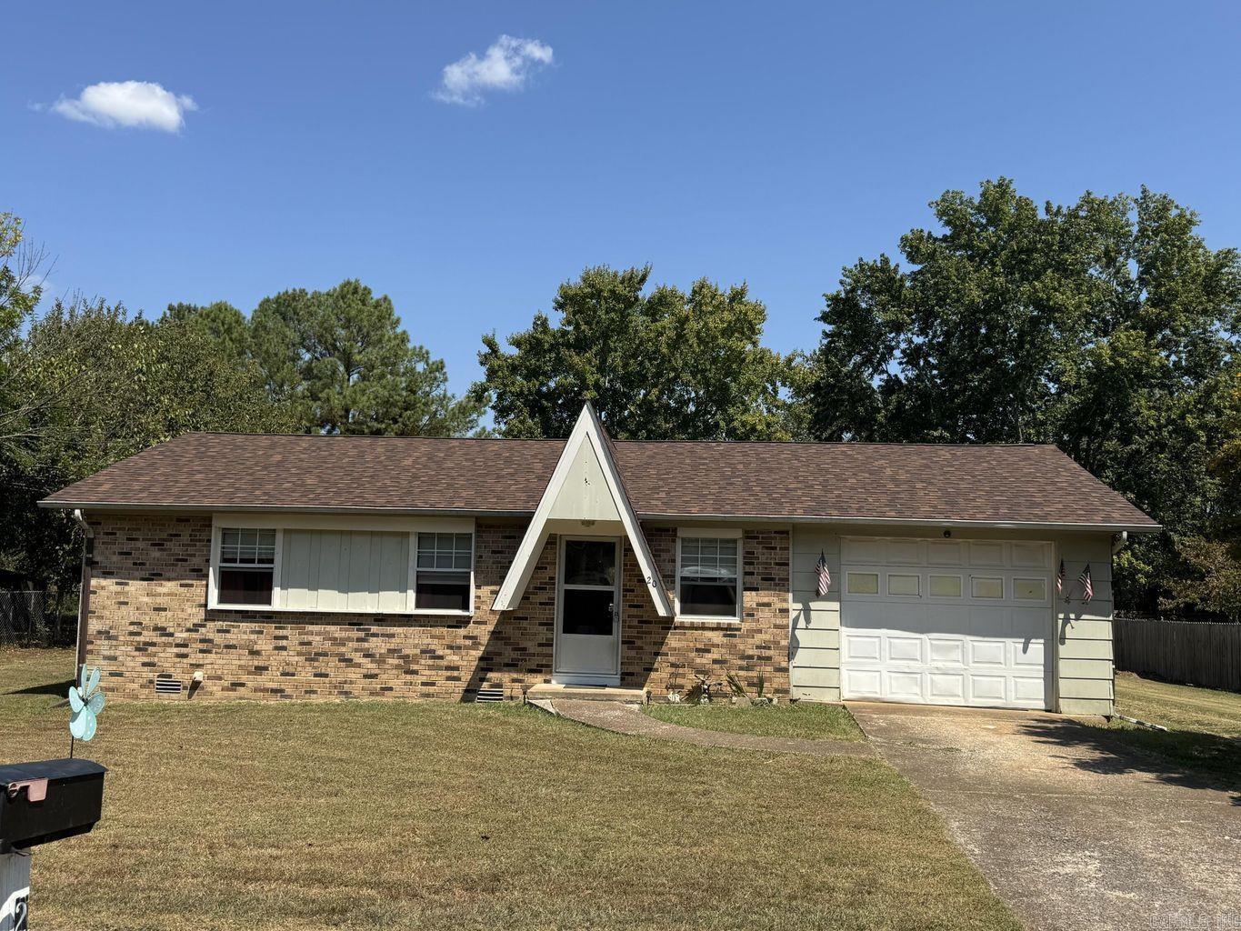 Peaceful setting but close to shopping and restaurants! This 3 bedroom 1 bath home has a large backyard that is just waiting for you! Home has large hallway going to the bedrooms and plenty of storage, large kitchen and dedicated laundry, with a bonus area off the dining room. Backyard has 2 nice sized sheds and is fenced on 2 sides with fencing materials to complete backyard. There is a gas hookup for backup heat. New roof in 2024. Good level yard.