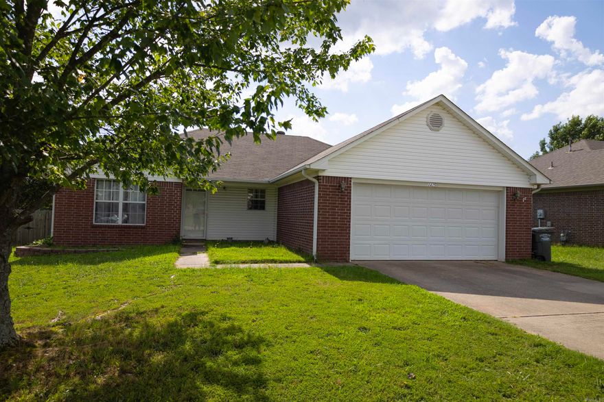 $5000 price improvment! Sellers are motivated! All major components on this home have been updated! HVAC is only 1 year old!  Water heater less that 2 Years old! Roof 6 years old!  Springs on garage replaced 5 years ago and garage motor replaced 1 year ago.  Flooring replaced in all bedrooms.  This home has great bones, welcoming a new family to give it some paint and love!  Located near elementary,  intermediate and middle schools in Nichole place subdivision.