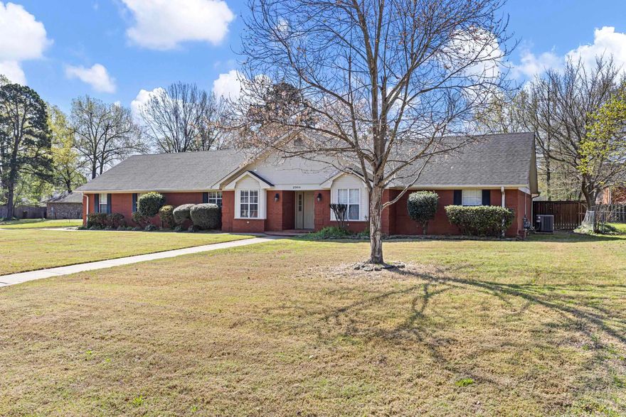 Welcome to this beautiful brick home located in one of the most sought-after in-town subdivisions! Situated on a spacious corner lot, this property features a rare 3-car garage and a fully fenced backyard—perfect for relaxing or entertaining. Inside, you’ll find 3 large bedrooms and 2.5 baths, along with a warm and inviting living room complete with built-ins and a cozy gas fireplace. A separate dining area or office offers flexible space to fit your needs. The eat-in kitchen boasts abundant cabinetry, quartz countertops, and plenty of room for gathering. The oversized laundry room includes built-ins for added storage and convenience. Luxury vinyl plank flooring runs throughout, and the primary suite features a jetted tub for ultimate relaxation. With its ideal layout, stylish finishes, and prime location, this home is a must-see!