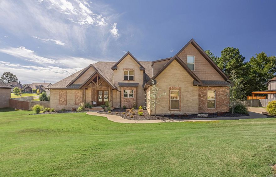 Welcome to the Market 4288 Annadale Circle located in Jonesboro, Ar. This home features 4 Bedrooms, Large Bonus Room, 3 and a half Bathrooms, 3742 Square Feet, 3 car garage, built on 2 lots and has an in ground salt water pool. Walking in through the beautiful double door entry way you are greeted by an open floor plan with beautiful flooring throughout. This home is an entertainers paradise with windows overlooking your covered back deck overlooking the oversized backyard with an in ground salt water pool. In the main living area you will find a large livingroom w/a gas fireplace, dining room with tray ceiling featuring wood slats, and a chefs kitchen with high end appliances and quarts countertops. The primary bedroom features an oversized room with private access to the covered back deck. The primary bathroom features a large shower with double shower heads, a double sink, and an oversized primary closet which also is a certified safe room. The additional two bedrooms & half bathroom are located on the opposite side of the home. Upstairs features a full bathroom, one bedroom, an oversized bonus room. Call your REALTOR today to see this one and call it your NEXT HOME.