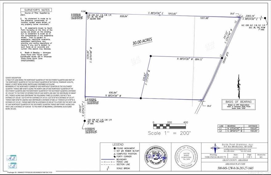 Discover the perfect blend of privacy and convenience with this beautiful 30-acre tract located on Grant 75. Ideally situated halfway between Sheridan and White Hall, this property offers an easy commute. Located in the Sheridan School District, it’s an excellent spot to build your dream home.  The land is partially cleared, with a driveway in place and power on site—making it ready for construction. There is a cleared area ready for your homesite, and all other utilities are available at the road. Surrounded by new construction homes, this area is growing while still maintaining its rural charm.  Now offering flexible purchase options—buy the full 30-acre tract or a 5-acre tract (MLS 26017667)