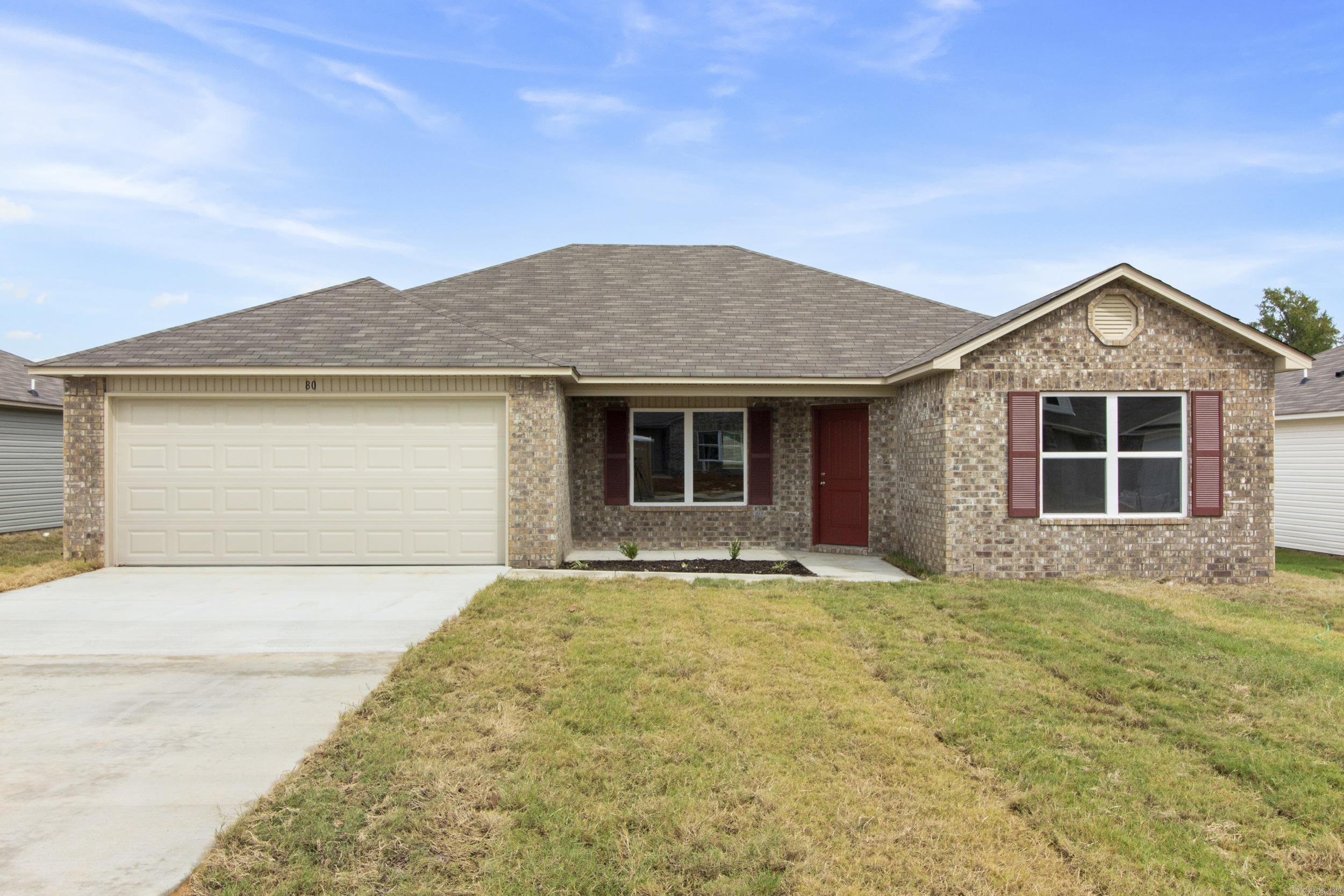 The Carson plan is the 4-bedroom you're looking for! A covered porch and a unique offset front door welcome you into a spacious Living Room. Bedroom 2 is set to the front of the home which makes it perfect for use as a bedroom, office, craft room and more! Come tour it today! Thoughtful upgrades in this home: 14'x7' uncovered patio, plumbing faucet upgrade 2, added cable jack, 16" laminate bar top in Kitchen, Luxury Vinyl Plank flooring in wet areas and Living Room and adjacent hallways, raised ceilings in Living Areas per municipal requirements, fiberglass exterior doors, Cheyenne style doors, baseboards level 2, LED disk lights in Kitchen, full sod, stainless steel appliance package. THIS HOME IS SCHEDULED TO BE COMPLETE IN EARLY OCTOBER. ***AGENTS: PLEASE SEE AGENT REMARKS AND/OR SHOWING REMARKS FOR VERY IMPORTANT INFORMATION.*** PLEASE NOTE: The mailing address for this property is Cabot. The city that governs this neighborhood is Ward. The community is located in the Cabot School District.