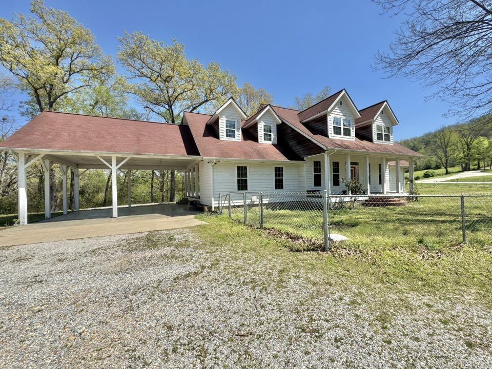 Charming 5 bed, 3 bath country-style home just 7.5 miles from the heart of Mountain View, AR. With both a living room and family room on the main level, there’s plenty of space to relax, gather, or spread out. The two-story layout offers flexibility for families of all sizes, and the full basement provides extra room for storage, hobbies, or future plans. Set in a peaceful rural setting, this home gives you that quiet country feel while still being close to town. A great place to slow down and enjoy life in the Ozarks.