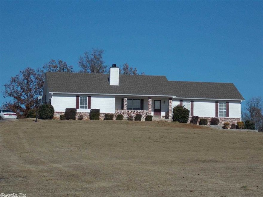 This large 4 bed, 3 bath home sits on 10 beautiful acres just outside of Beebe. It.s spacious floor plan consists of 2 wood burning fire places. On inside and on outside on the roomy covered porch, perfect for entertaining. The 30x50 metal shop, 2 bed 2 bath Fleet Wood mobile home, beautiful vinyl fencing and 2 car garage are just a few of this homes wonderful features!!! Come see it today!!!!