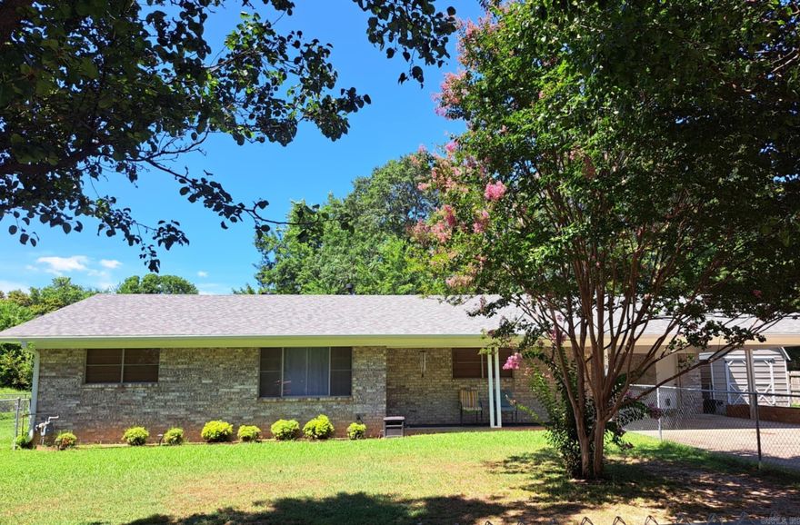 New roof in 2025, new HVAC in 2022, new water heater in 2020, and freshly painted with new flooring throughout, this home is ready for you! The large kitchen is open to the living room and there is an amazing amount of storage areas and closets. Outside is a huge, fully-fenced yard, and two sheds (one shed is already wired with 240 volt, 120 volt, and lighting). There are two Reolink security cameras attached to the house that will not convey. They are being used to keep an eye on the property before closing.