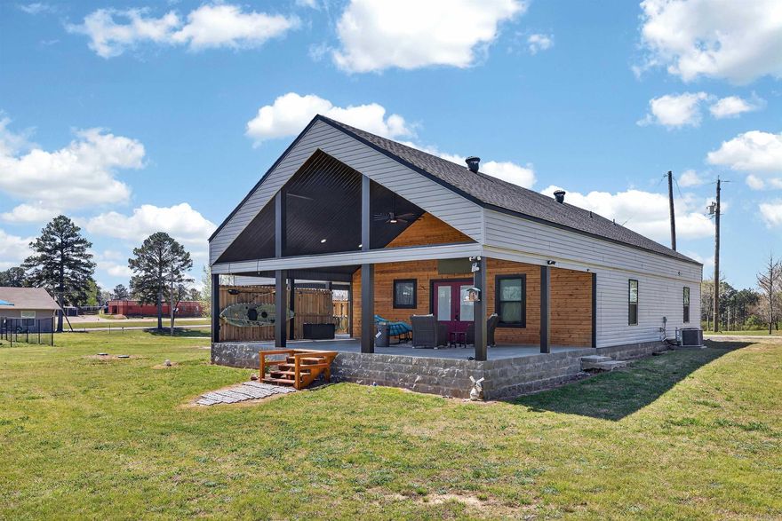 Welcome to your own private retreat on 4.57 acres in the highly sought-after Bismarck School District! Be sure to check out the virtual tour video of this 2 bedroom, 2 bath home offers the perfect blend of comfort, privacy, and move-in ready convenience. Being sold completely furnished, this turnkey property is ideal for a primary residence, weekend getaway, or investment opportunity.   Inside you’ll find an open-concept layout with a spacious loft area—perfect for additional living space, guests, or a home office. Enjoy peaceful views from the covered porch overlooking your private stocked pond, making it a great spot for fishing, relaxing, kayaking or entertaining.   The property features a private drive, security system, and plenty of space to enjoy the outdoors. Whether you’re looking for a quiet country setting or a fully ready home you can step right into, this one checks all the boxes.  Don’t miss your chance to own this unique property—schedule your showing today!