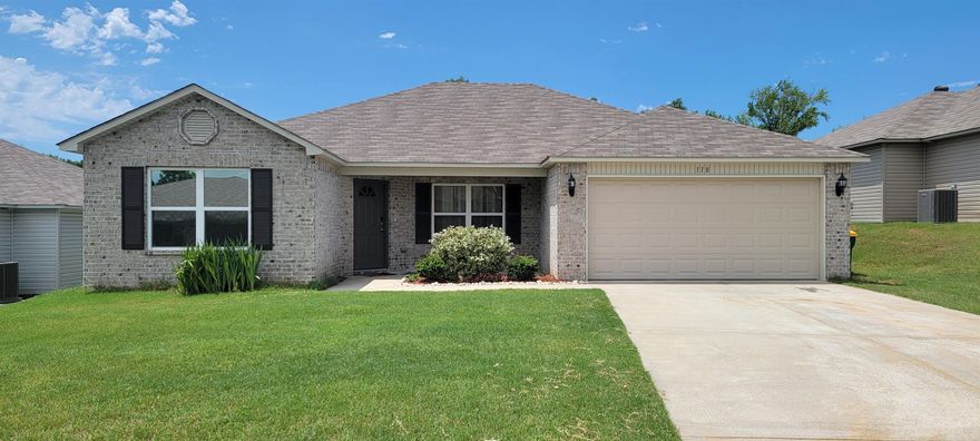 Welcome to 110 Giselle Drive, where comfort meets convenience in the charming Wisteria Subdivision! This 4-bedroom, 2-bath home offers approximately 1,600 sq. ft. of inviting living space with a bright, open layout that’s perfect for everyday living and entertaining.  Step inside to find beautiful LVP flooring throughout the main areas, while brand-newer carpet in the bedrooms adds a cozy touch. The open living area flows seamlessly into the kitchen and dining space, creating an airy feel you’ll love. Out back, a covered porch provides the perfect spot to relax and unwind.  WASHER AND DRYER INCLUDED Tucked just off David O. Dodd, this home offers a great location with easy access to everything you need. Schedule your showing today!