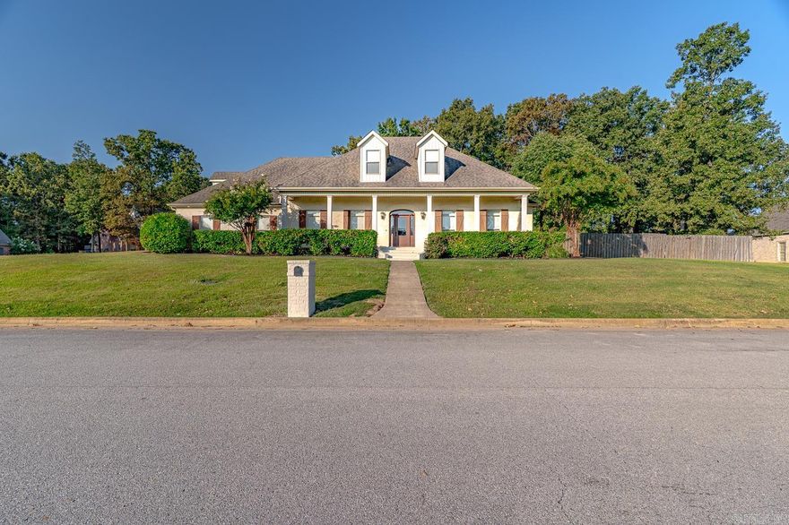 Welcome to the market 4405 Wood Crest Drive in Lake Crest Estates, within the sought-after Valley View School District. This 4-bedroom, 3.5-bath home offers over 3,800 sq. ft. of refined living with classic brick colonial style. The main-level primary suite features a sitting area, spa-like bath with whirlpool tub, private potty room, walk-in shower, and oversized closets. The heart of the home has been updated with fresh paint and includes an eat in breakfast bar. The open floor plan flows seamlessly into spacious living areas, including a formal dining room, great room, office, game room, and bonus room. This corner lot provides privacy and an outstanding view of the lake from the front porch. Outdoors, enjoy a private retreat with an inground pool, patio, and screened porch with fireplace for those chilly nights. A two-car garage, golf cart garage, and extra parking pad add convenience. Listed at $549,900, this move-in ready home combines elegance, comfort, and location—making it a rare find in Jonesboro. Call today to schedule your tour!
