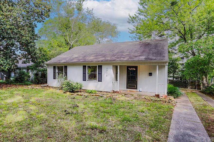 Darling cottage in the Riverdale area.   New luxury vinyl tile flooring in the main areas with new carpet in the bedrooms.  Fresh lighting.   Updated full hall bath with marble surfaced sink. Newer stainless steel appliances in kitchen with new bright white tile backsplash.  Pretty countertops. Covered deck patio in back overlooking the large backyard.  Cute, cute!