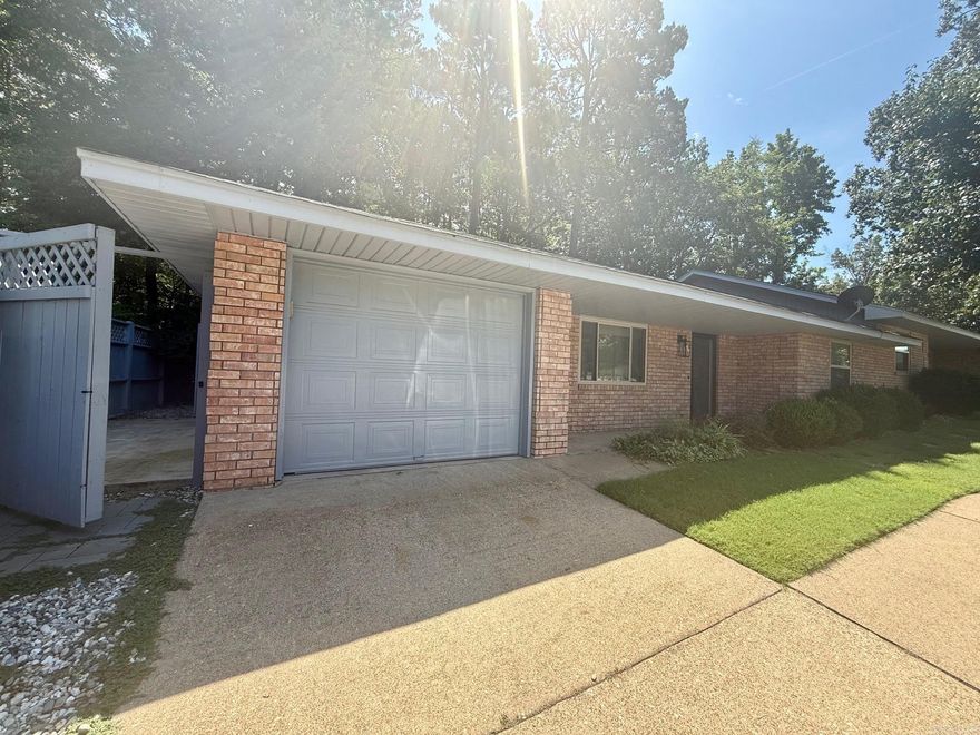 Welcome to 777 Old Brundage Road, a charming 2-bedroom, 1-bathroom apartment located in the vibrant city of Hot Springs, AR.  The apartment features a no-carpet policy, ensuring easy maintenance and a cleaner living environment. The kitchen is equipped with a refrigerator and an extra pantry for all your storage needs. A washer and dryer are also provided for your convenience. The apartment boasts a private courtyard, perfect for enjoying the outdoors in a personal setting. Additionally, the property includes an enclosed trash area. With its super cute design and practical amenities **Move in Special- 1/2 off first full month's rent**