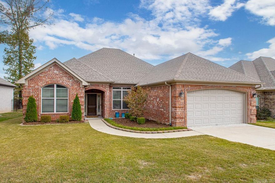 Come see this beautiful home!  This home has so much to offer!  Amazing neighborhood, with beautiful landscaping with great Curb appeal! Open Floor plan, high ceilings and beautiful wood floors and window trim, 3 bedrooms, plus office.  It has a split floor plan.  All bedrooms have a walk-in closet.  The Main bedroom has a high trey ceiling, the bathroom has a large tiled shower and jetted tub. There is a walk upstairs in the garage to the attic.  There is a large covered patio with a fully fenced yard.  Don't miss out on seeing this home!