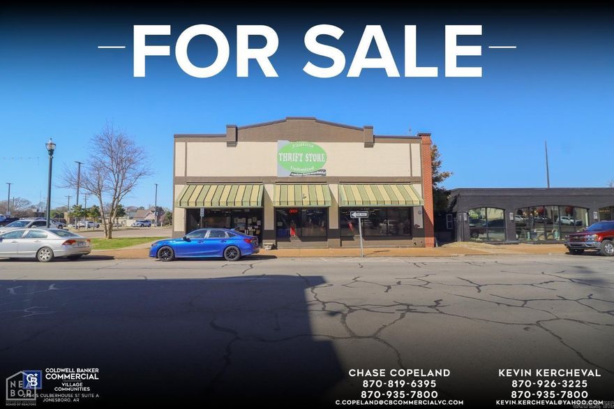 Coldwell Banker Commercial - VC is pleased to present 311 Union Street, Jonesboro, AR 72401. This +/- 13,544 SF building is located in the heart of Downtown Jonesboro and has long served as a key facility for Abilities Unlimited. As Abilities transitions to a larger space, this property offers an excellent opportunity for an owner-user or investor seeking to acquire a substantial commercial asset in a prime downtown location. The property is adjacent to a public parking lot, providing added convenience for both customers and employees.