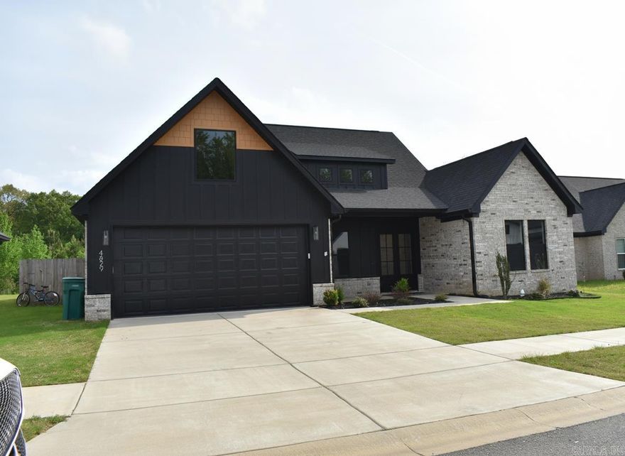 Welcome to 4829 Coronell Way.  Built for both style and functionality, this Modern Farmhouse offers an open-concept layout filled with natural light.  As you enter into this beautifully designed split floor plan home you are met with two spacious bedrooms that will provide flexibility for guests or family, while the separate office offers the perfect setup for remote work, hobbies, or a quiet study space.  The spacious living area flows seamlessly into a sleek, modern kitchen featuring stainless steel appliances, ample counter space, and a large island ideal for gatherings. The private primary suite includes a well-appointed bathroom and generous closet space, creating a relaxing retreat at the end of the day.  Outside, enjoy a low-maintenance yard and a peaceful setting just minutes from Bryant, Little Rock, and local conveniences. Whether you're looking for modern living, room to grow, or a place that blends comfort with style, this Alexander home delivers it all.  Call us today to tour this beautiful home!  FHA, VA, USDA eligible