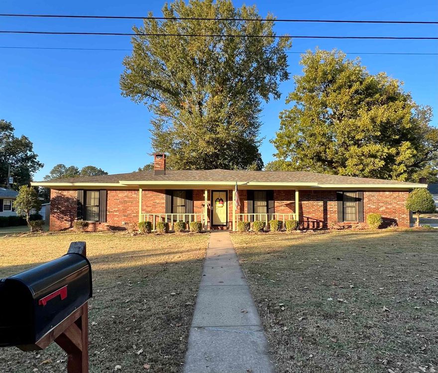 Charming neighborhood, surrounded by other single swelling houses. It is located on a corner lot, and has a beautiful lawn (2 lots). This home has a great floor plan, one can easily move through the house. The kitchen is open and spacious. The Living-room has a wood burning fireplace, and divide the kitchen from the bedroom hallway. New flooring recently installed, newly painted interior, new roof, and fence. Come see this house, and make it your next home!